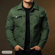 Casual daily wear windproof and warm button jacket