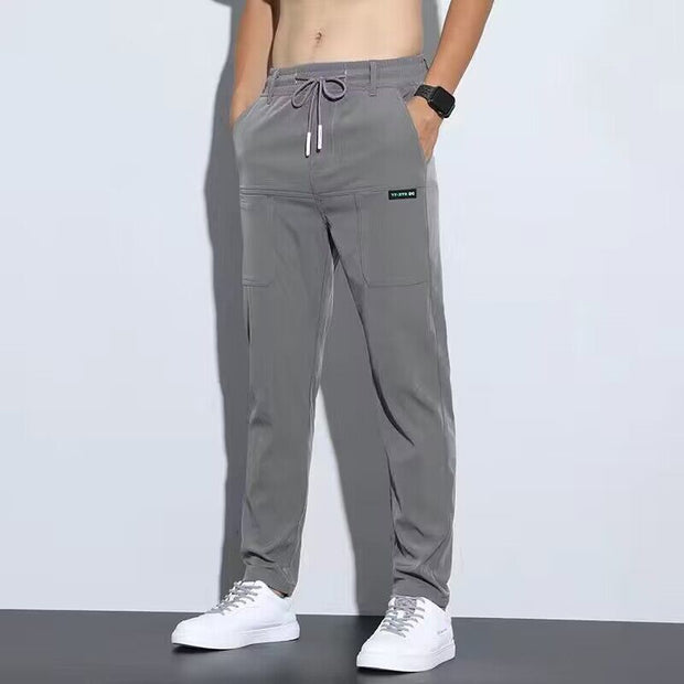 Silk pants for men, business men, casual pants,