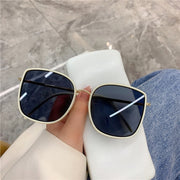 New Fashion Square White Black Sunglasses