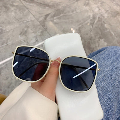New Fashion Square White Black Sunglasses