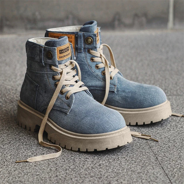 Cowboy boots new autumn thick soled for men