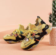 Women Flat Platform Shoes Breathable Sneakers