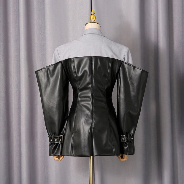 Collage suit jacket for women