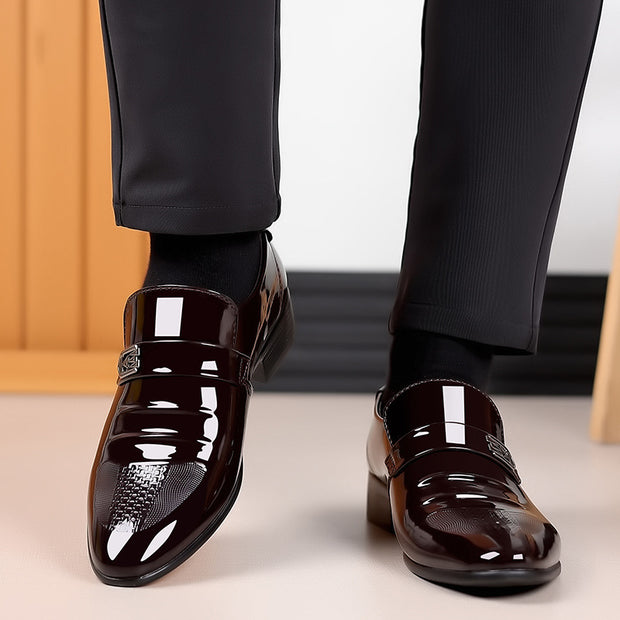Men's plus size business shoes breathable