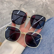 New Fashion Square White Black Sunglasses