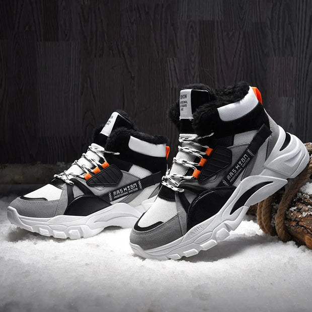 Men Warm Trend Casual Men High Top Shoes