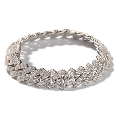 High-quality personalized rectangular Cuban bracelet Bracelet