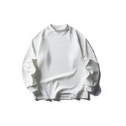 Embroidery Thermal Velvet Loose Half-high Collar