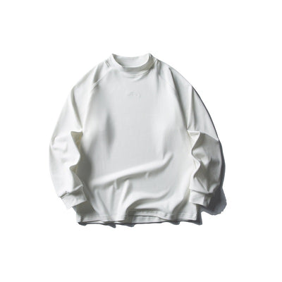 Embroidery Thermal Velvet Loose Half-high Collar