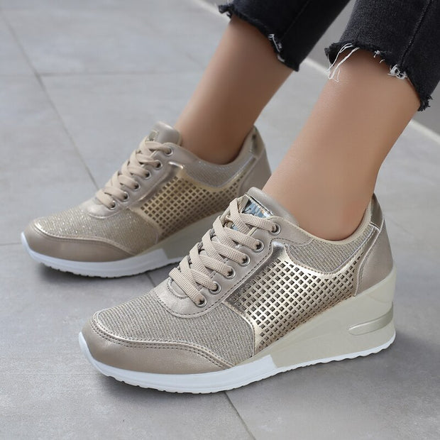 Women Height Increasing Walking Jogging Sneakers