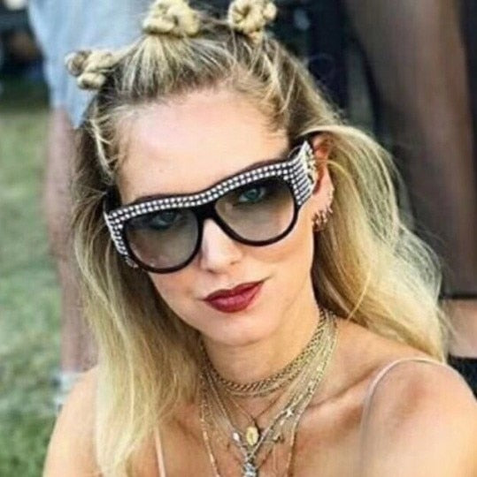 Luxury Square Sunglasses Women Oversized Rhinestone