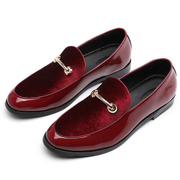 New Men Dress Shoes Shadow Patent Leather