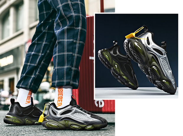 Fashion Mens Thick Bottom Daddy Shoe Breathable Lace Up