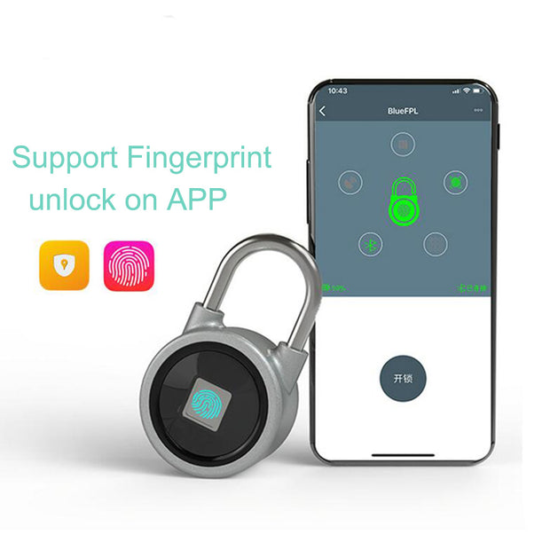 Fingerprint Smart Keyless Lock,  Anti-Theft Padlock Door Lock