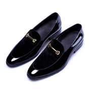 New Men Dress Shoes Shadow Patent Leather