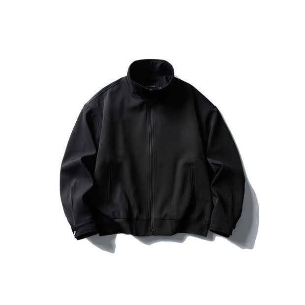Loose Short Zipper Stand Collar Jacket Men