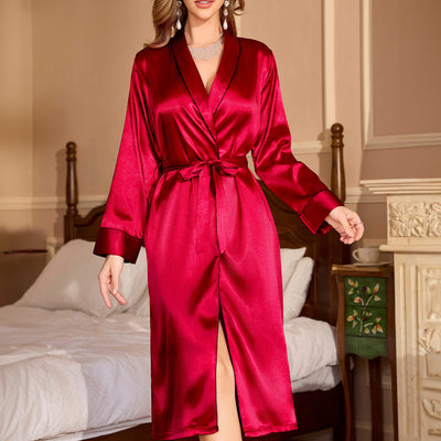 Sexy Sleepwear Robe for Women Long Sleeve Bridesmaid