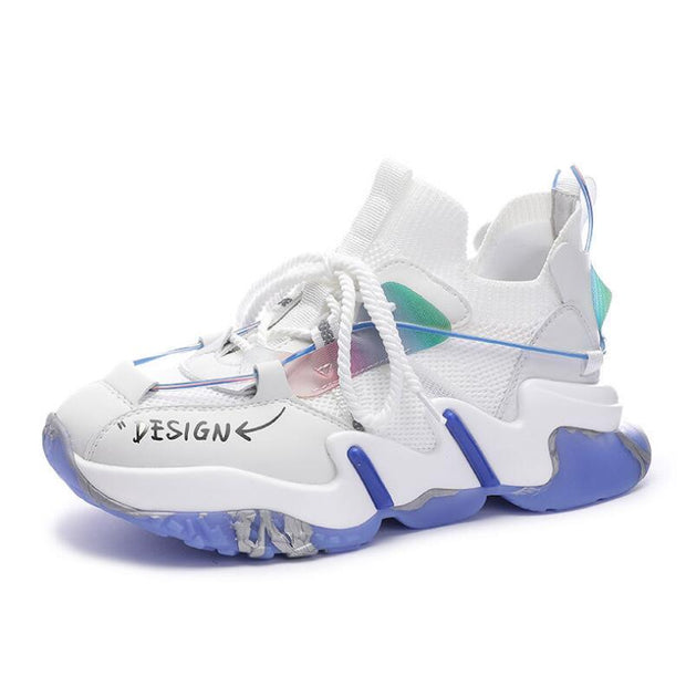 Women Flat Platform Shoes Breathable Sneakers