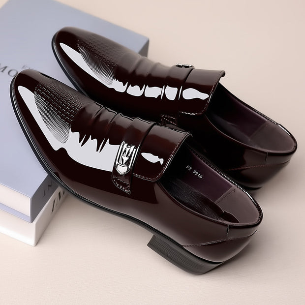 Men's plus size business shoes breathable