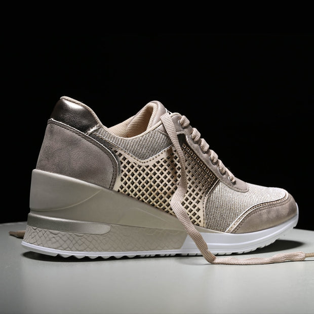 Women Height Increasing Walking Jogging Sneakers
