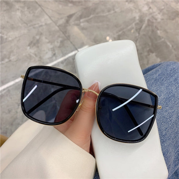 New Fashion Square White Black Sunglasses