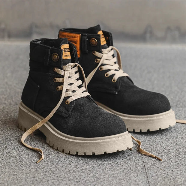 Cowboy boots new autumn thick soled for men